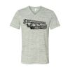 White Marble Unisex Jersey Short-Sleeve V-Neck T-Shirt Thumbnail