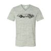 White Marble Unisex Jersey Short-Sleeve V-Neck T-Shirt Thumbnail