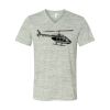 White Marble Unisex Jersey Short-Sleeve V-Neck T-Shirt Thumbnail