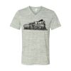 White Marble Unisex Jersey Short-Sleeve V-Neck T-Shirt Thumbnail