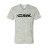 White Marble Unisex Jersey Short-Sleeve V-Neck T-Shirt Thumbnail