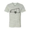 White Marble Unisex Jersey Short-Sleeve V-Neck T-Shirt Thumbnail