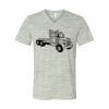 White Marble Unisex Jersey Short-Sleeve V-Neck T-Shirt Thumbnail