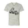 White Marble Unisex Jersey Short-Sleeve V-Neck T-Shirt Thumbnail