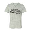 White Marble Unisex Jersey Short-Sleeve V-Neck T-Shirt Thumbnail