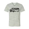 White Marble Unisex Jersey Short-Sleeve V-Neck T-Shirt Thumbnail