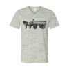 White Marble Unisex Jersey Short-Sleeve V-Neck T-Shirt Thumbnail