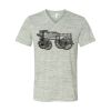White Marble Unisex Jersey Short-Sleeve V-Neck T-Shirt Thumbnail