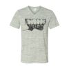 White Marble Unisex Jersey Short-Sleeve V-Neck T-Shirt Thumbnail