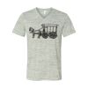 White Marble Unisex Jersey Short-Sleeve V-Neck T-Shirt Thumbnail
