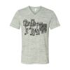 White Marble Unisex Jersey Short-Sleeve V-Neck T-Shirt Thumbnail