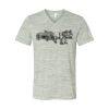White Marble Unisex Jersey Short-Sleeve V-Neck T-Shirt Thumbnail