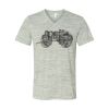 White Marble Unisex Jersey Short-Sleeve V-Neck T-Shirt Thumbnail