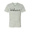 White Marble Unisex Jersey Short-Sleeve V-Neck T-Shirt Thumbnail