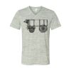 White Marble Unisex Jersey Short-Sleeve V-Neck T-Shirt Thumbnail