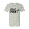 White Marble Unisex Jersey Short-Sleeve V-Neck T-Shirt Thumbnail