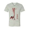 White Marble Unisex Jersey Short-Sleeve V-Neck T-Shirt Thumbnail
