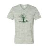 White Marble Unisex Jersey Short-Sleeve V-Neck T-Shirt Thumbnail