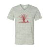 White Marble Unisex Jersey Short-Sleeve V-Neck T-Shirt Thumbnail