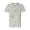 White Marble Unisex Jersey Short-Sleeve V-Neck T-Shirt Thumbnail