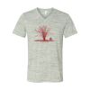 White Marble Unisex Jersey Short-Sleeve V-Neck T-Shirt Thumbnail