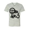 White Marble Unisex Jersey Short-Sleeve V-Neck T-Shirt Thumbnail