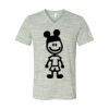 White Marble Unisex Jersey Short-Sleeve V-Neck T-Shirt Thumbnail