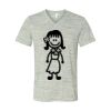 White Marble Unisex Jersey Short-Sleeve V-Neck T-Shirt Thumbnail