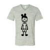 White Marble Unisex Jersey Short-Sleeve V-Neck T-Shirt Thumbnail
