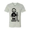 White Marble Unisex Jersey Short-Sleeve V-Neck T-Shirt Thumbnail