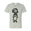 White Marble Unisex Jersey Short-Sleeve V-Neck T-Shirt Thumbnail