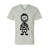 White Marble Unisex Jersey Short-Sleeve V-Neck T-Shirt Thumbnail