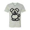 White Marble Unisex Jersey Short-Sleeve V-Neck T-Shirt Thumbnail