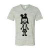 White Marble Unisex Jersey Short-Sleeve V-Neck T-Shirt Thumbnail