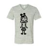 White Marble Unisex Jersey Short-Sleeve V-Neck T-Shirt Thumbnail