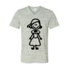 White Marble Unisex Jersey Short-Sleeve V-Neck T-Shirt Thumbnail
