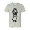 White Marble Unisex Jersey Short-Sleeve V-Neck T-Shirt Thumbnail