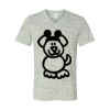 White Marble Unisex Jersey Short-Sleeve V-Neck T-Shirt Thumbnail