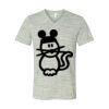 White Marble Unisex Jersey Short-Sleeve V-Neck T-Shirt Thumbnail
