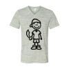 White Marble Unisex Jersey Short-Sleeve V-Neck T-Shirt Thumbnail