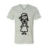 White Marble Unisex Jersey Short-Sleeve V-Neck T-Shirt Thumbnail