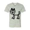 White Marble Unisex Jersey Short-Sleeve V-Neck T-Shirt Thumbnail