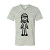 White Marble Unisex Jersey Short-Sleeve V-Neck T-Shirt Thumbnail