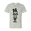 White Marble Unisex Jersey Short-Sleeve V-Neck T-Shirt Thumbnail