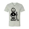 White Marble Unisex Jersey Short-Sleeve V-Neck T-Shirt Thumbnail