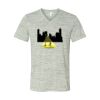 White Marble Unisex Jersey Short-Sleeve V-Neck T-Shirt Thumbnail