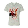 White Marble Unisex Jersey Short-Sleeve V-Neck T-Shirt Thumbnail