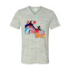 White Marble Unisex Jersey Short-Sleeve V-Neck T-Shirt Thumbnail