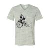 White Marble Unisex Jersey Short-Sleeve V-Neck T-Shirt Thumbnail
