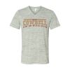 White Marble Unisex Jersey Short-Sleeve V-Neck T-Shirt Thumbnail